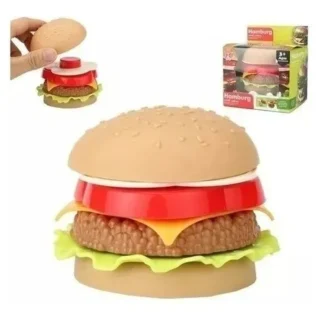 Juego Hamburguesa Didáctica Armar Encastre Motricidad Cocina