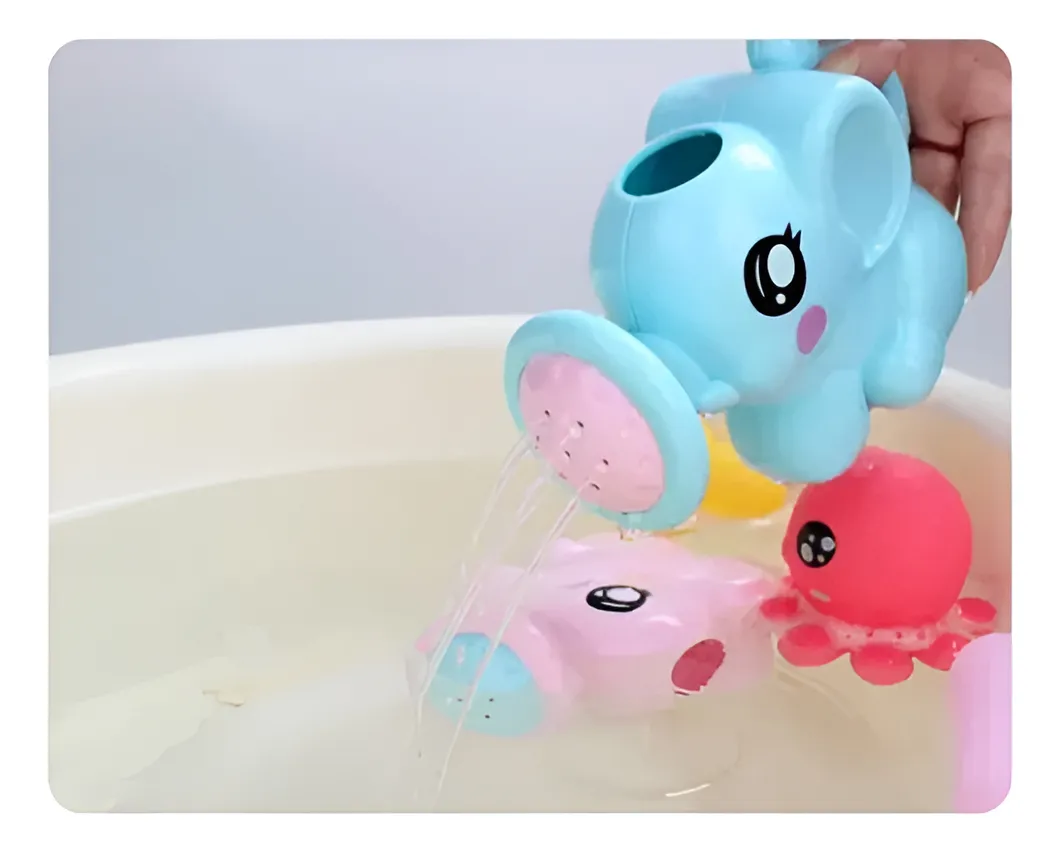Mini Regadera De Baño Para Ducha Bebés Juguete Elefantito