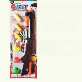 Rifle Lanza Escopeta Dardos Con Patos Blister