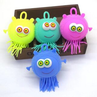 Yoyo De Goma Monstruito Luminoso Luces