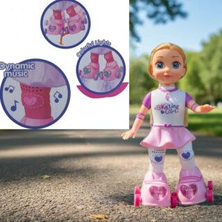 Muñeca Patinadora con Luces y Música