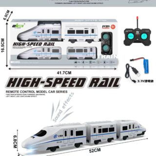 Tren De Juguete Rc Vagones Desmontables Con Control Remoto Tren Blanco