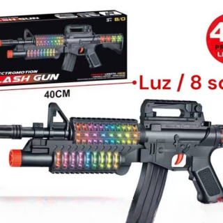 Juguete Pistola Ametralladora Luz Sonido a pila