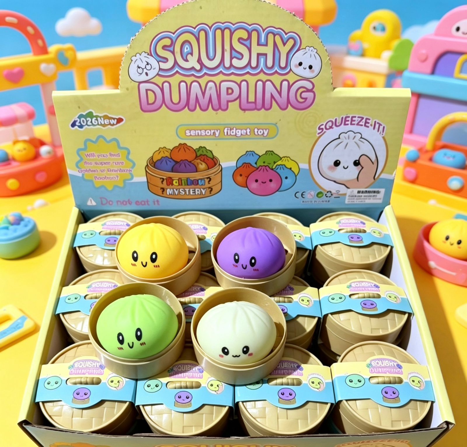 Squishy Dumpling Sorpresa Antiestrés Sensorial Viral X1