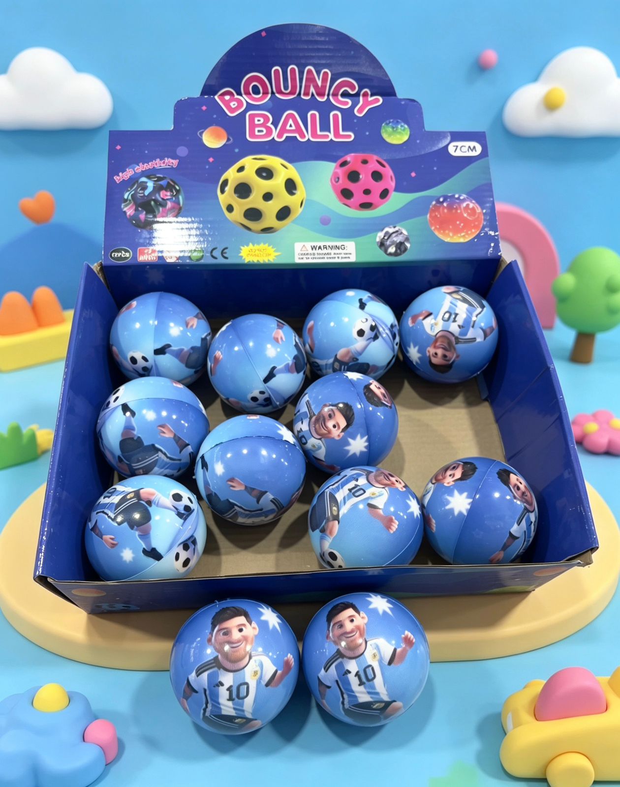 pelota goma Saltarina messi