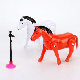 Figura De Caballo Circular Para Juguete, Alrededor De Pila