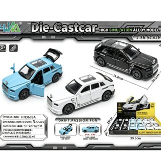 Auto Cullinan Metal A Fricción con luz y sonido