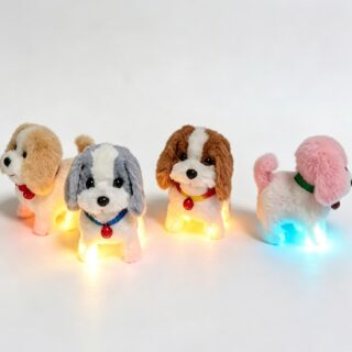 Peluche Perrito Juguete Camina Ladra Con luz